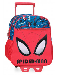 MOCHILA ADAP. 33CM. C/CARRO. SPIDERMAN AUTHENTIC